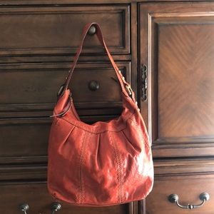 *Dk orange FOSSIL bag Gen leather Talita style*